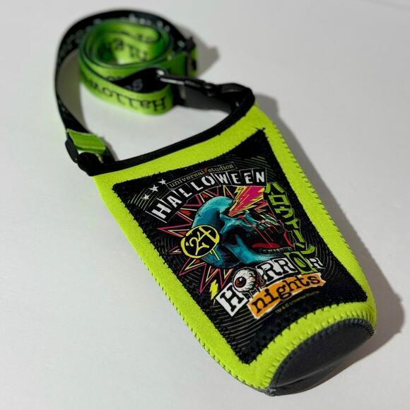 Universal Studio Handbags - ☠️ NWOT Drink Holder : Halloween Horror Nights Universal Neoprene Black Green